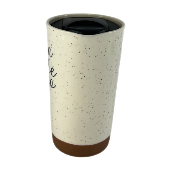 10 Strawberry St "on the go" Speckled Ceramic Insulated 12 Oz Travel Tumbler EUC - Picture 2 of 6